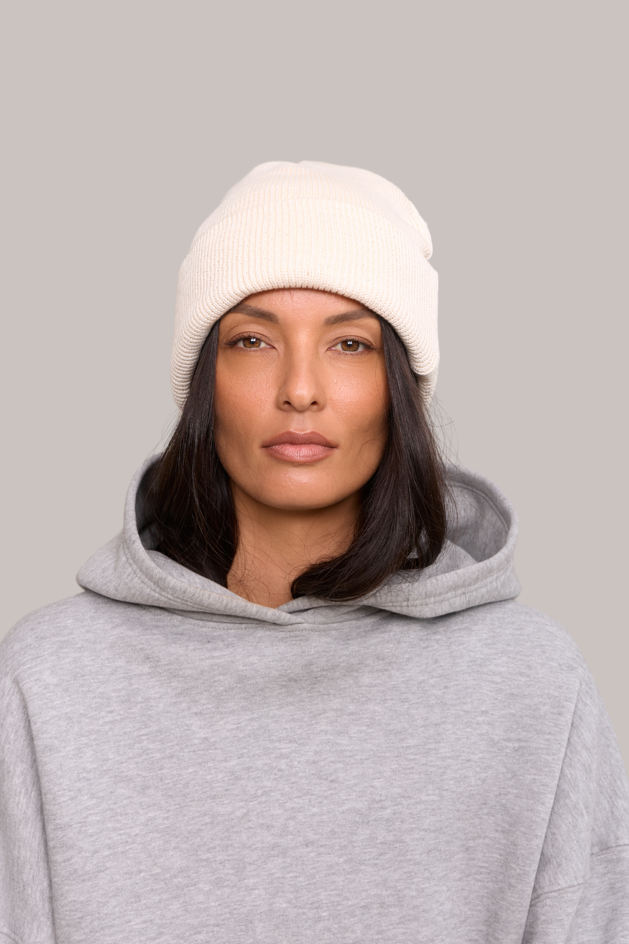 Knit Fold Beanie - HEMP | 503B