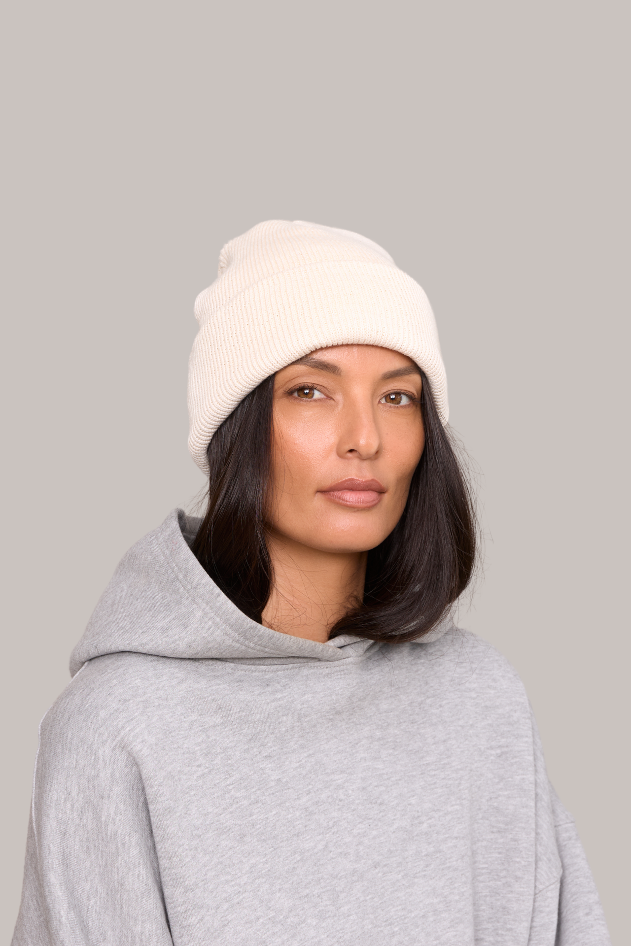 Knit Fold Beanie - HEMP | 503B