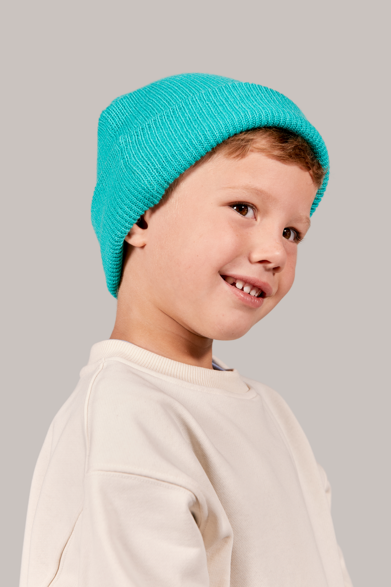 Kids Knit Fold Beanie | 504B