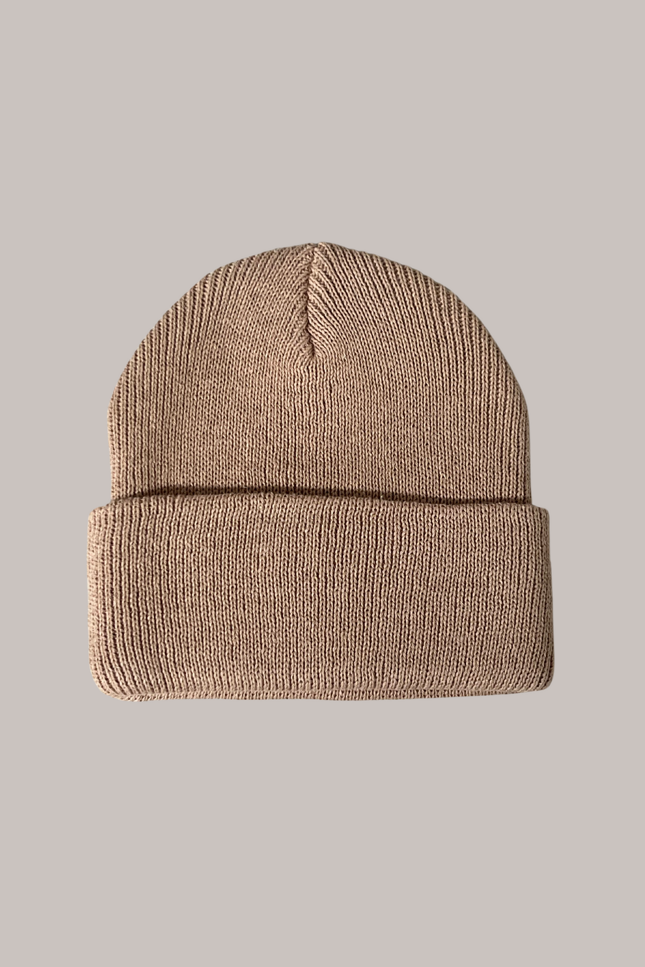 Knit Fold Beanie - HEMP