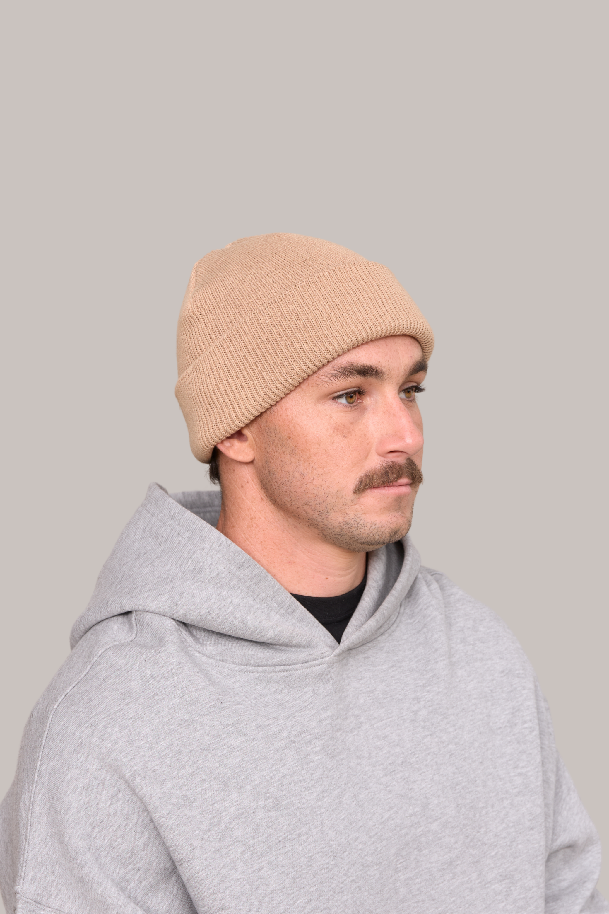 Knit Fold Beanie - HEMP | 503B - Mindful Merch