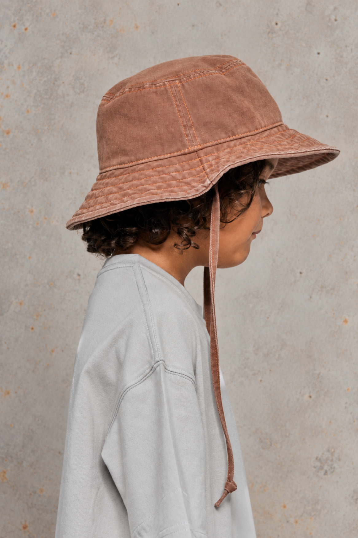 Kids Sun Hat 515H, organic cotton twill blank