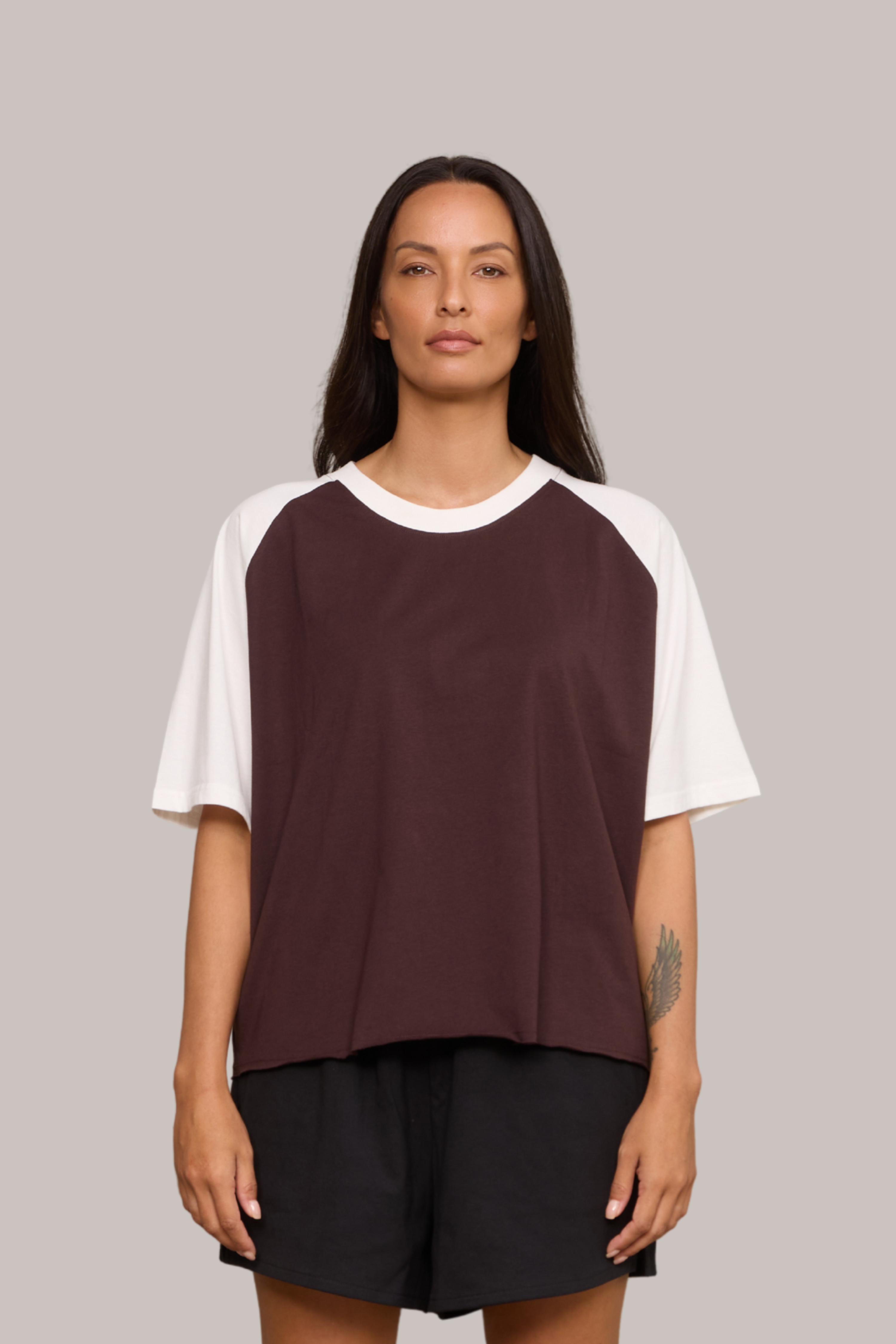soor 2y ploom／essential Raglan ploom Mock Tee essential 公式通販