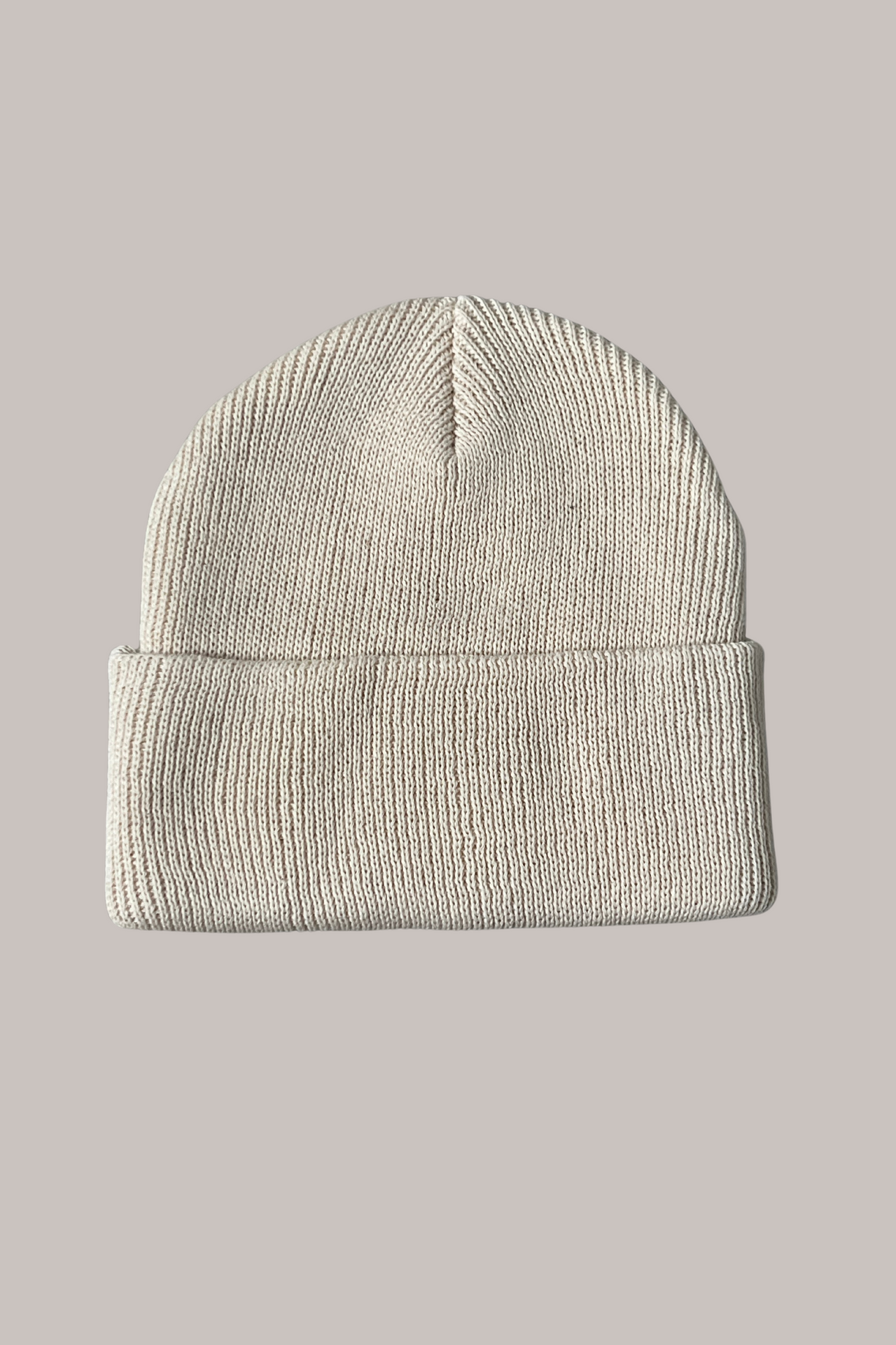 Knit Fold Beanie - HEMP