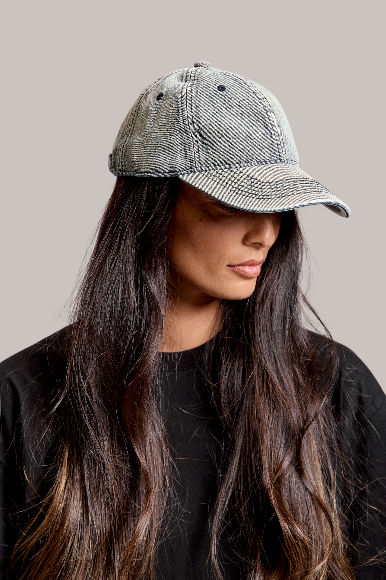 Denim 6 Panel Cap