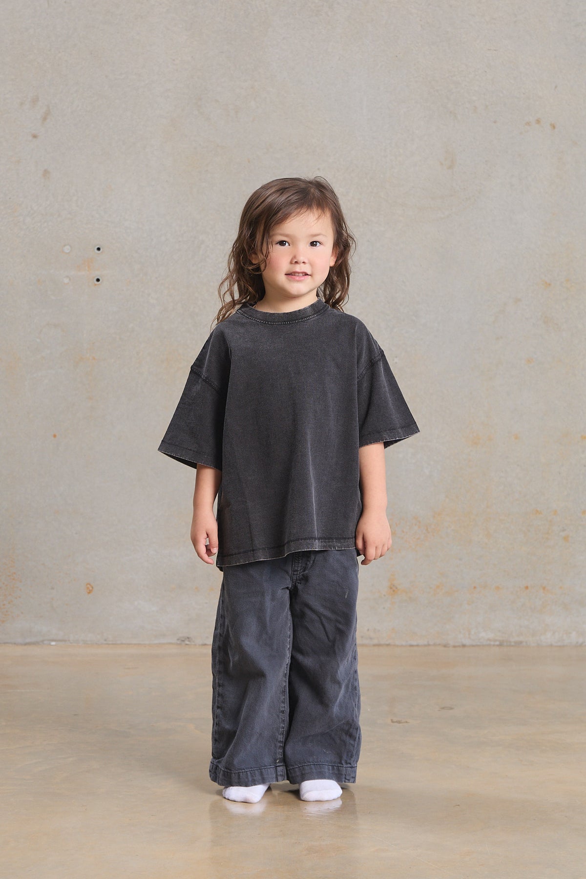 Kids Slouch Tee 401 in Blush, organic cotton kids blank
