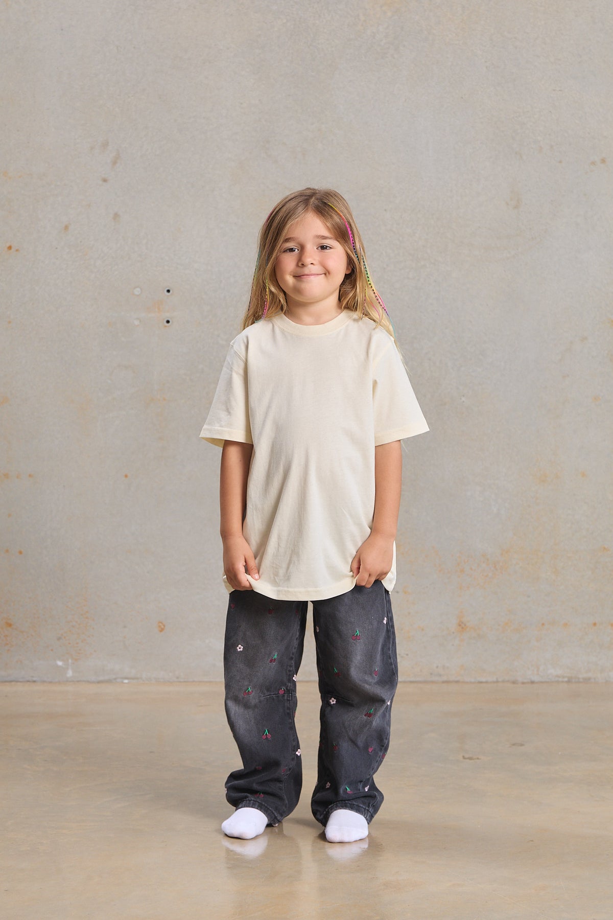 Kids Simple Tee 400 in Black, GOTS organic cotton kids blank