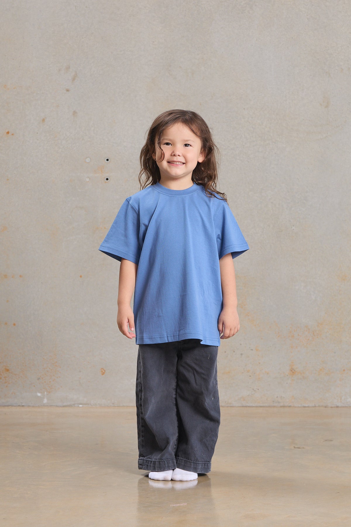 Kids Simple Tee 400 in Black, GOTS organic cotton kids blank