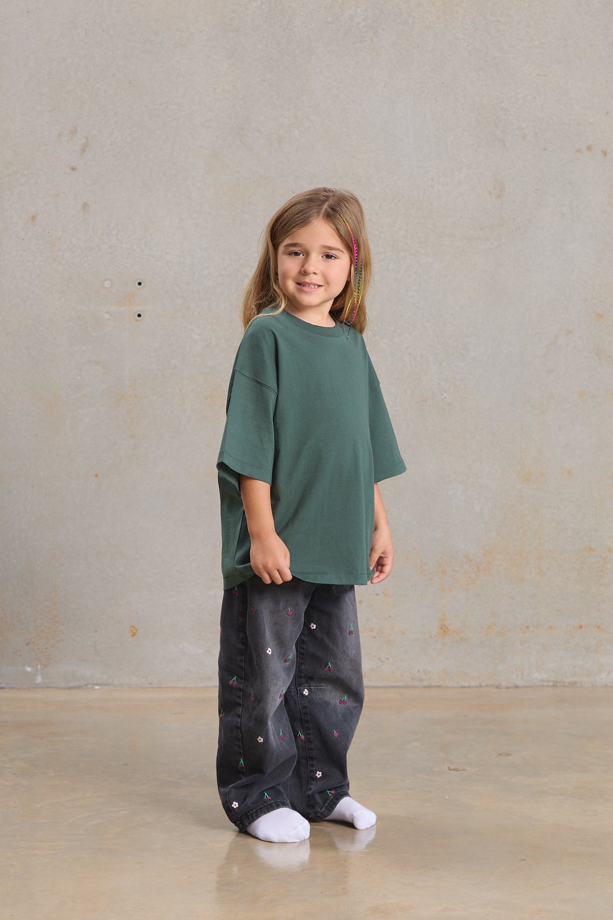 Kids Slouch Tee 401, organic cotton kids blank