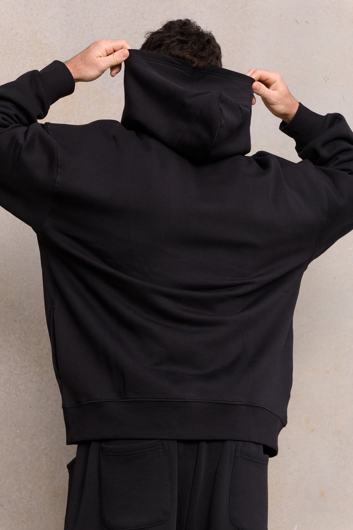Longline Hoodie Fleece 301, 420gsm GOTS organic fleece