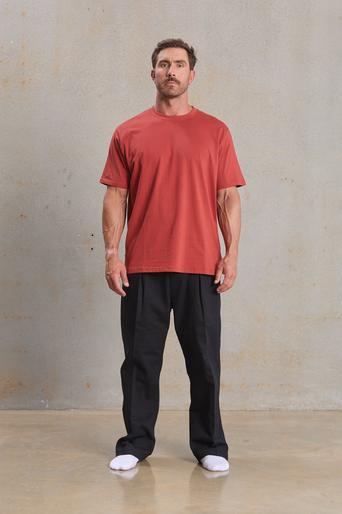 Mens Regular Crew 100 in Antique White, GOTS organic cotton blank