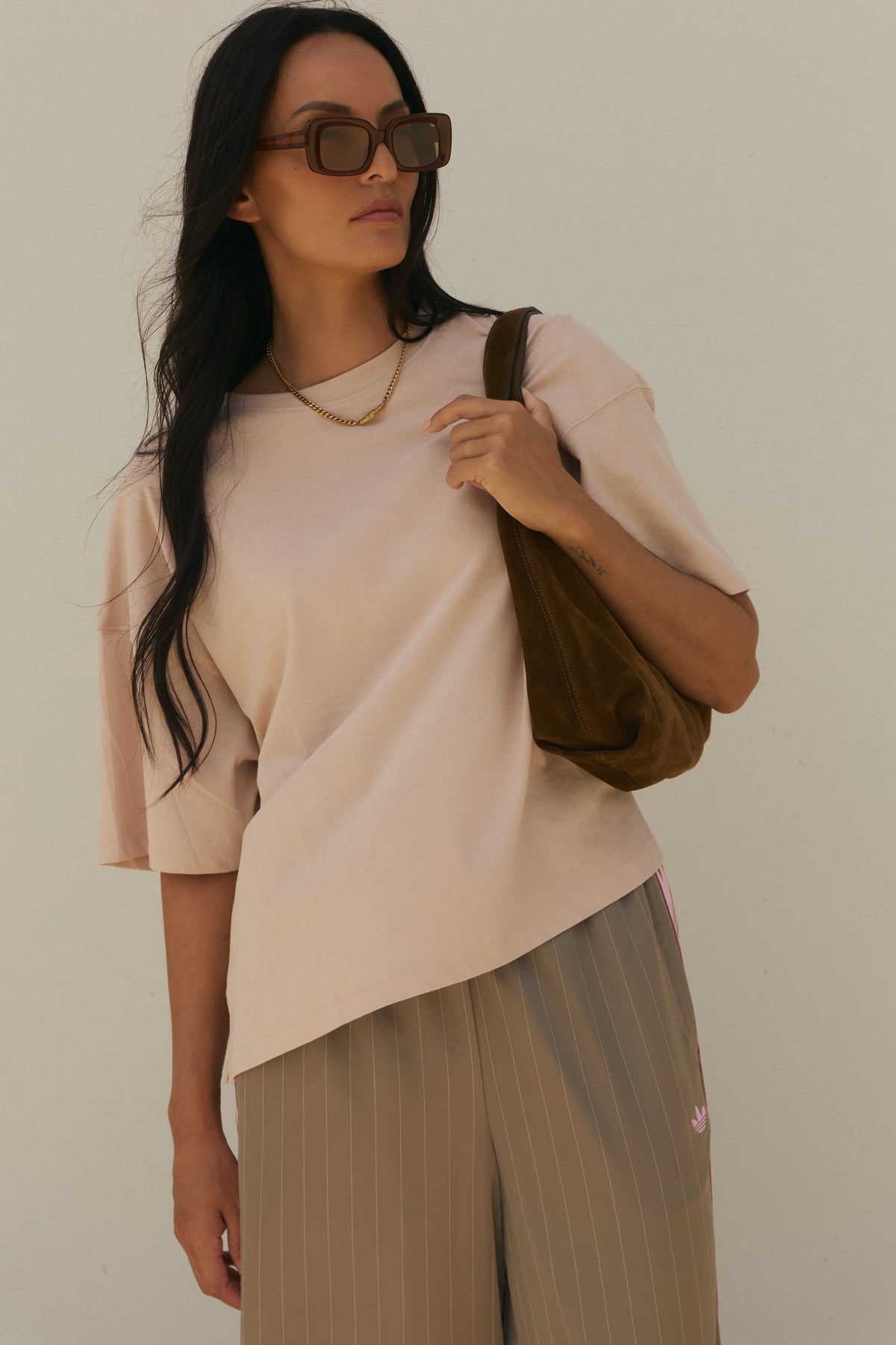 Womens Box Tee 200 in Clay, 200gsm GOTS organic cotton