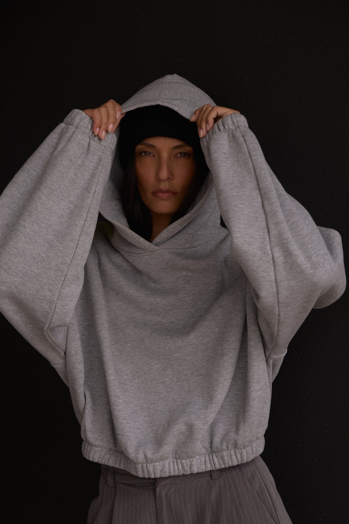 Womens Cropped Hoodie 205, 420gsm GOTS organic