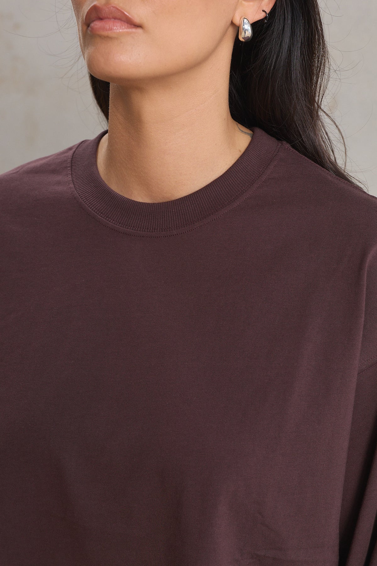 Womens Cropped Long Sleeve 207, GOTS organic