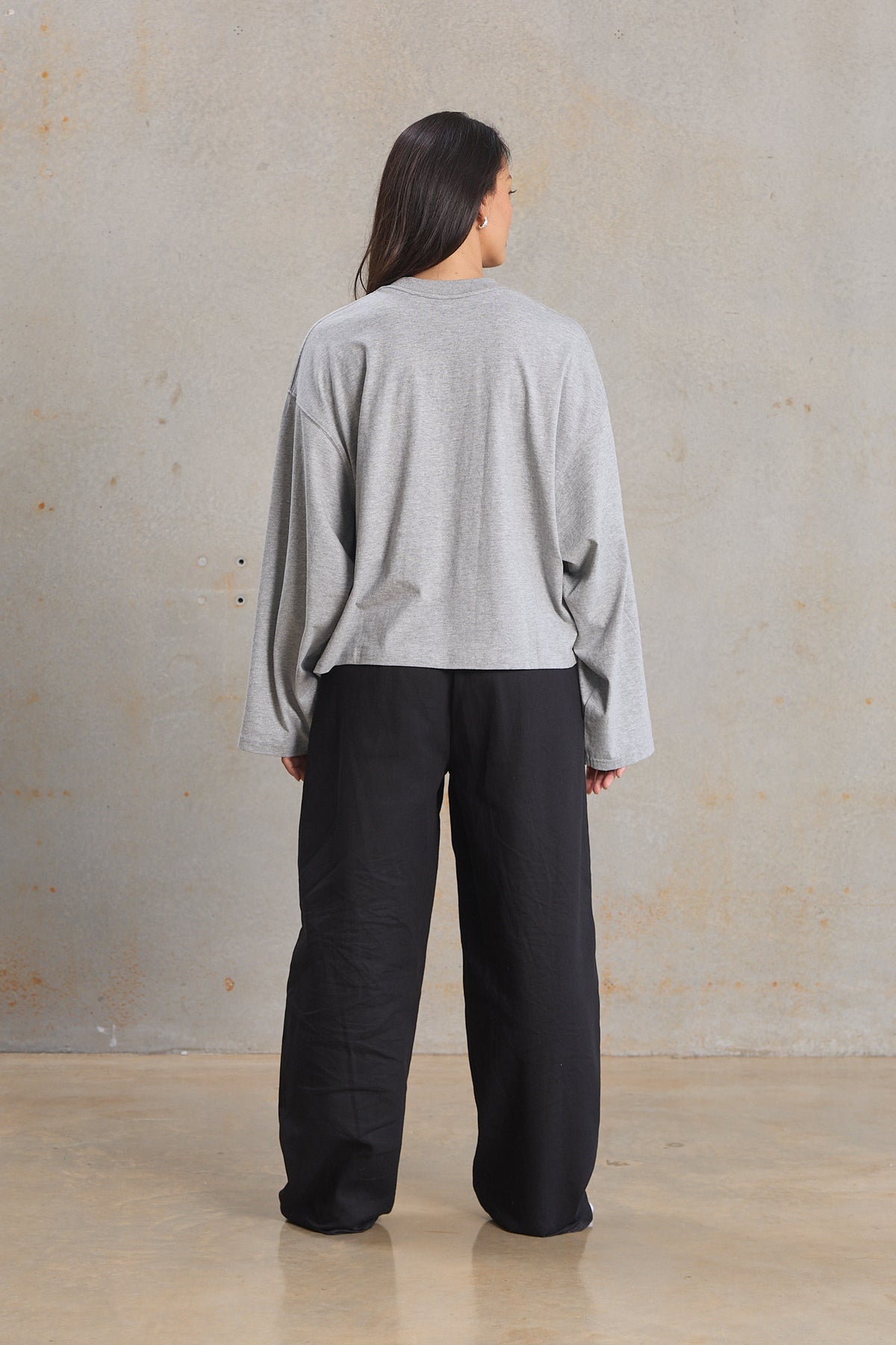 Womens Cropped Long Sleeve 207, GOTS organic